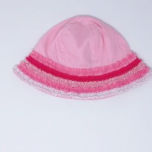 Pink and White Hat